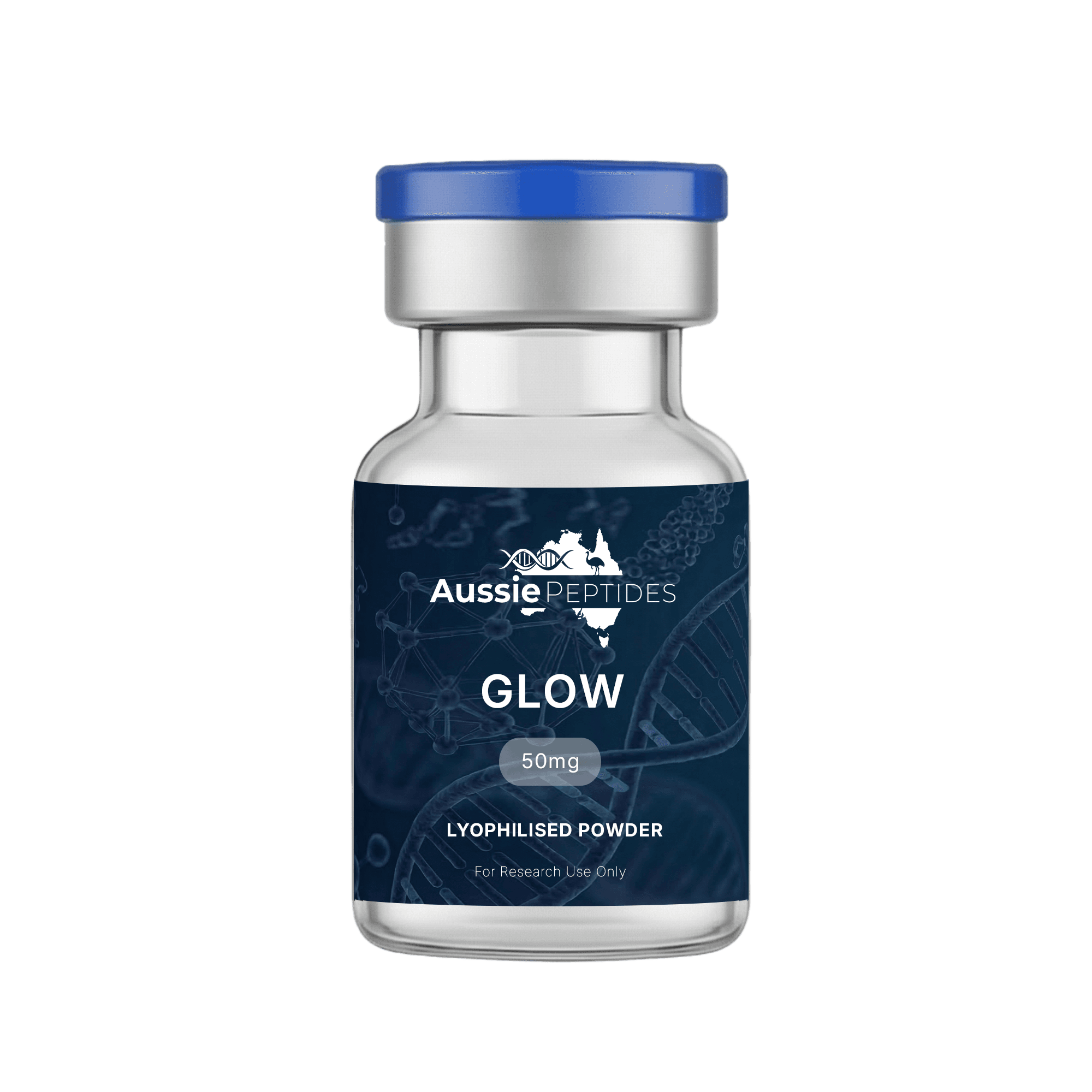 GLOW Peptide Blend (50mg) Peptide Vial - Buy Online Australia